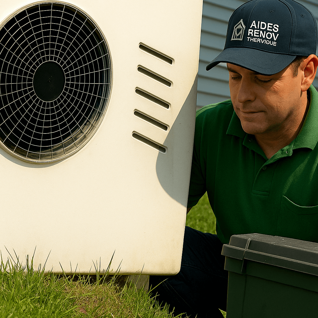20250822 0813 technicien et pompe à chaleur remix 01k389wftxfa8axj9hsbgj3seb 2
